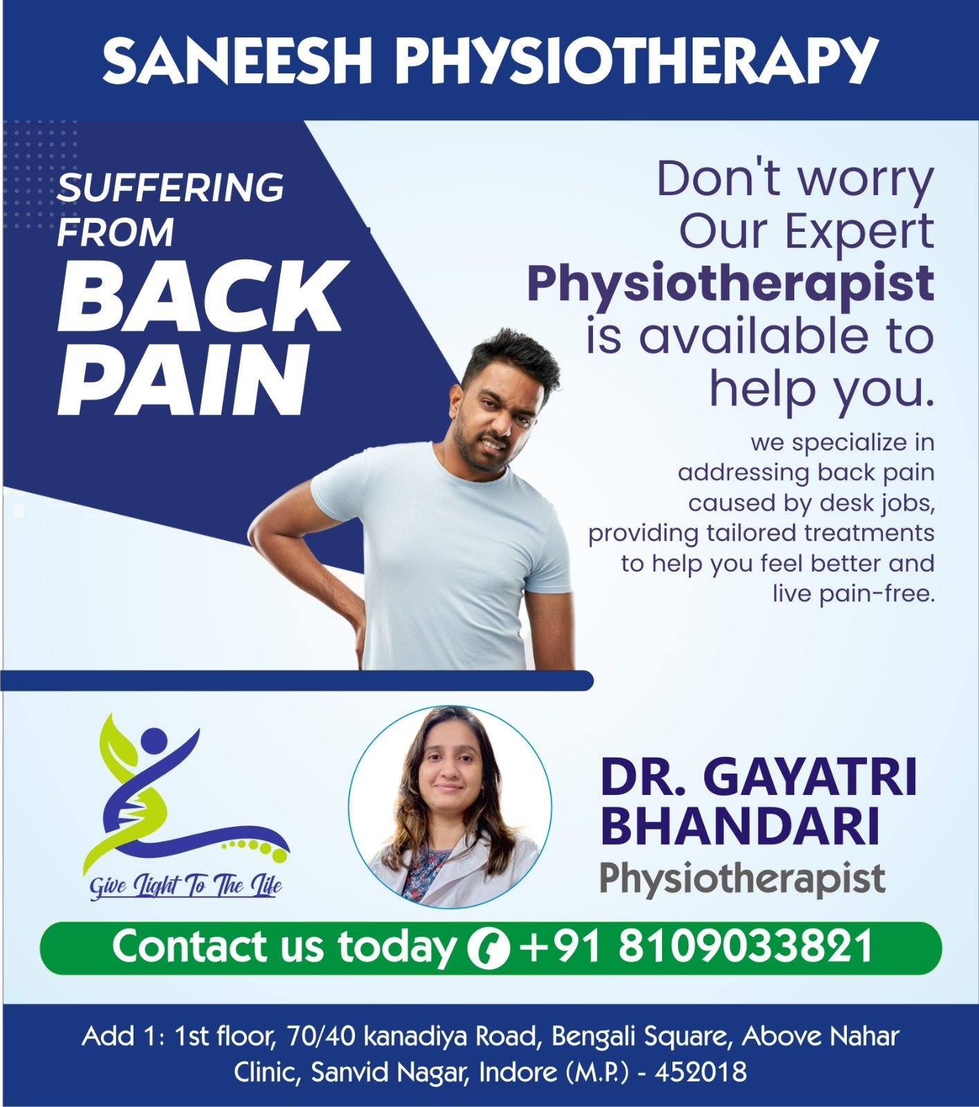 Back Pain Physiotherapy in Indore
